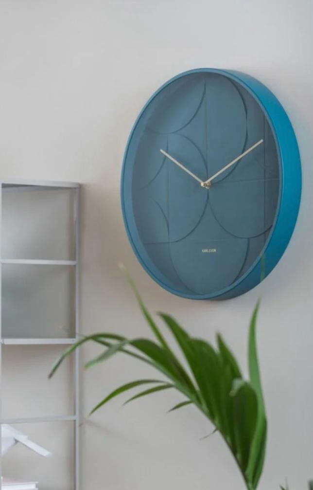 Karlsson Wanduhr Echelon Circular Petrol