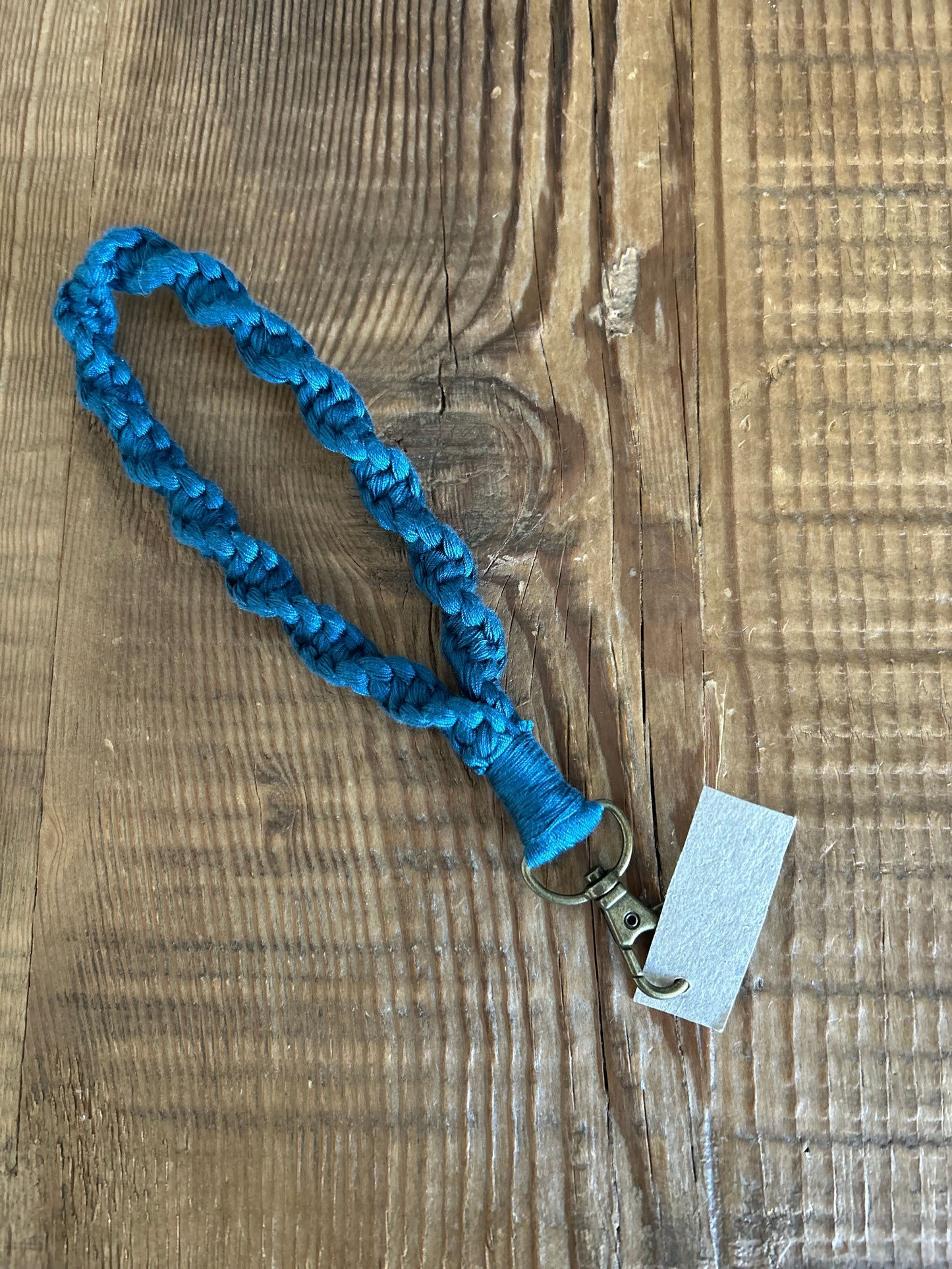 Schlüsselband Macramee Petrol