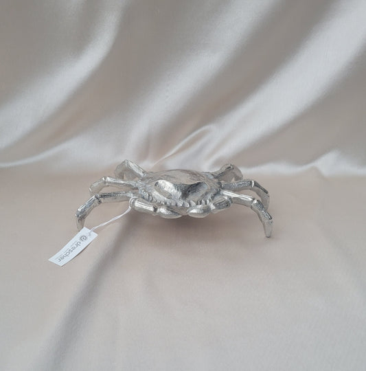 Moderne Deko Krabbe aus chrom