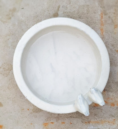 Vogelbad Keramik Creme Esschert Design