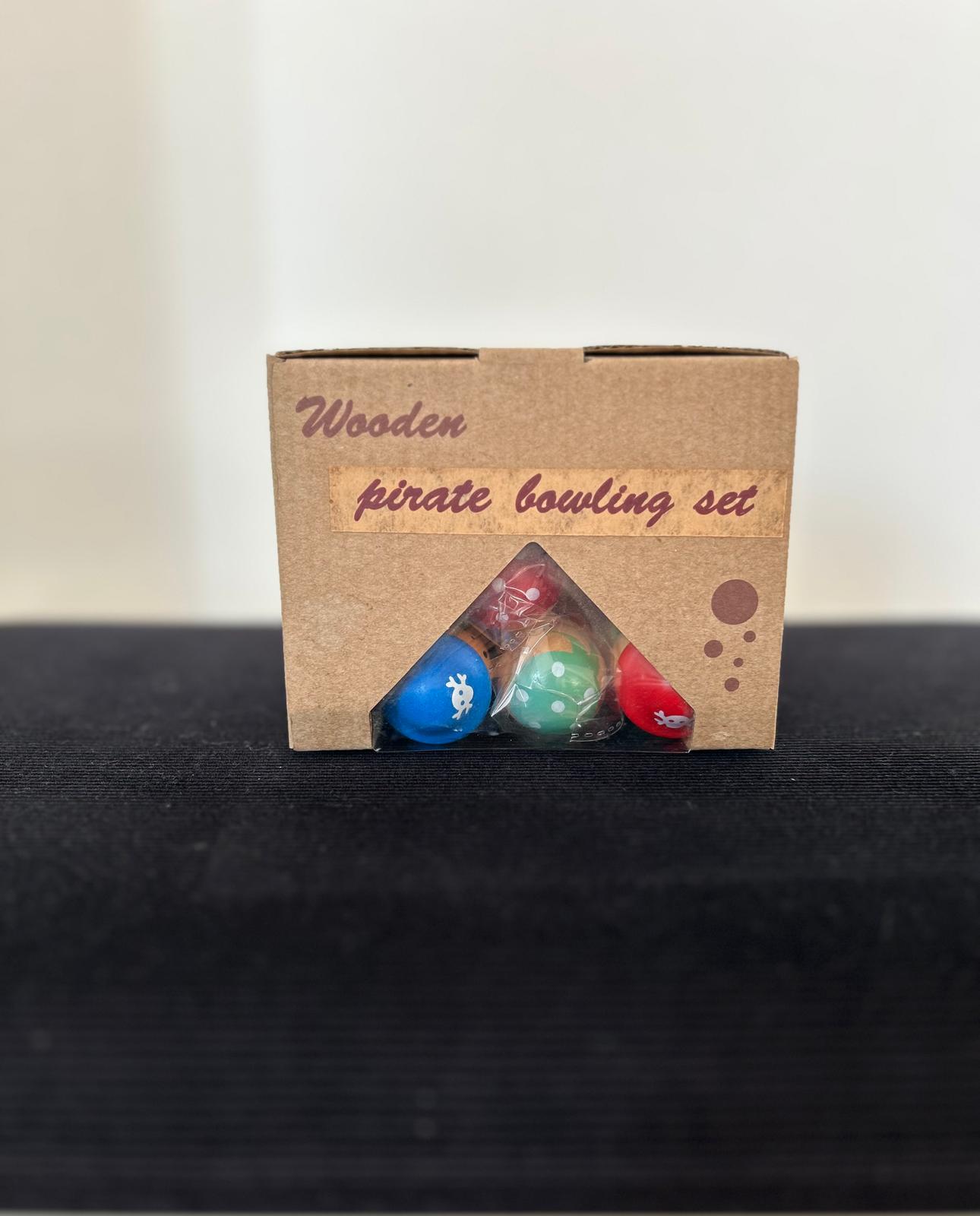 Piraten Bowling Holzspielzeug